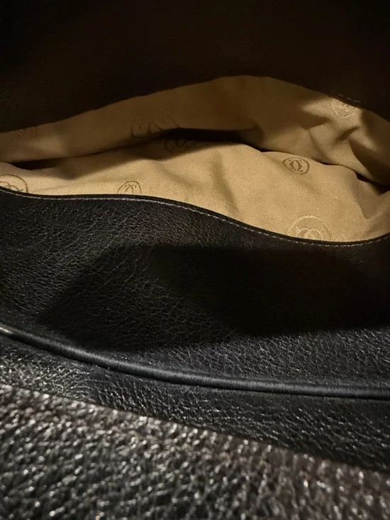 Cartier Marcello Dark Brown Leather Shoulder Bag with shoulder strap - Picture 6 of 15